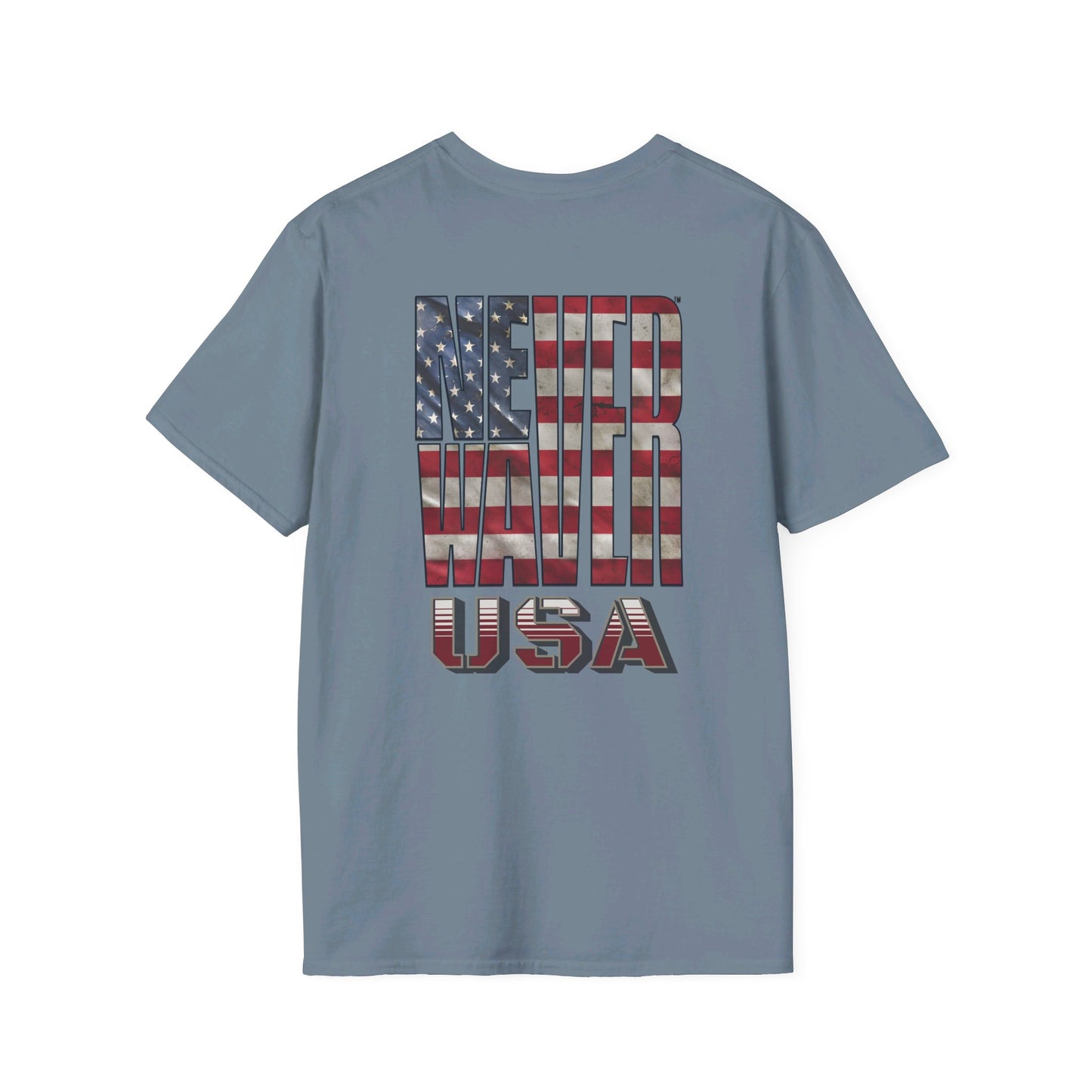 Never Waver USA Unisex Softstyle T-Shirt