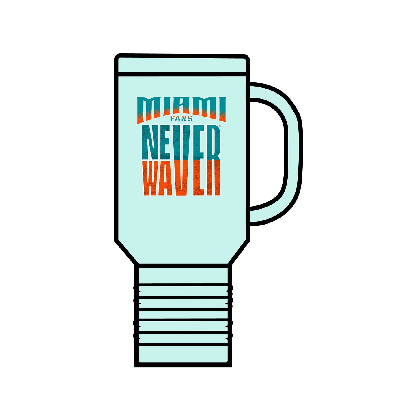 Miami Fans Never Waver Insulated Travel Mug, 40oz