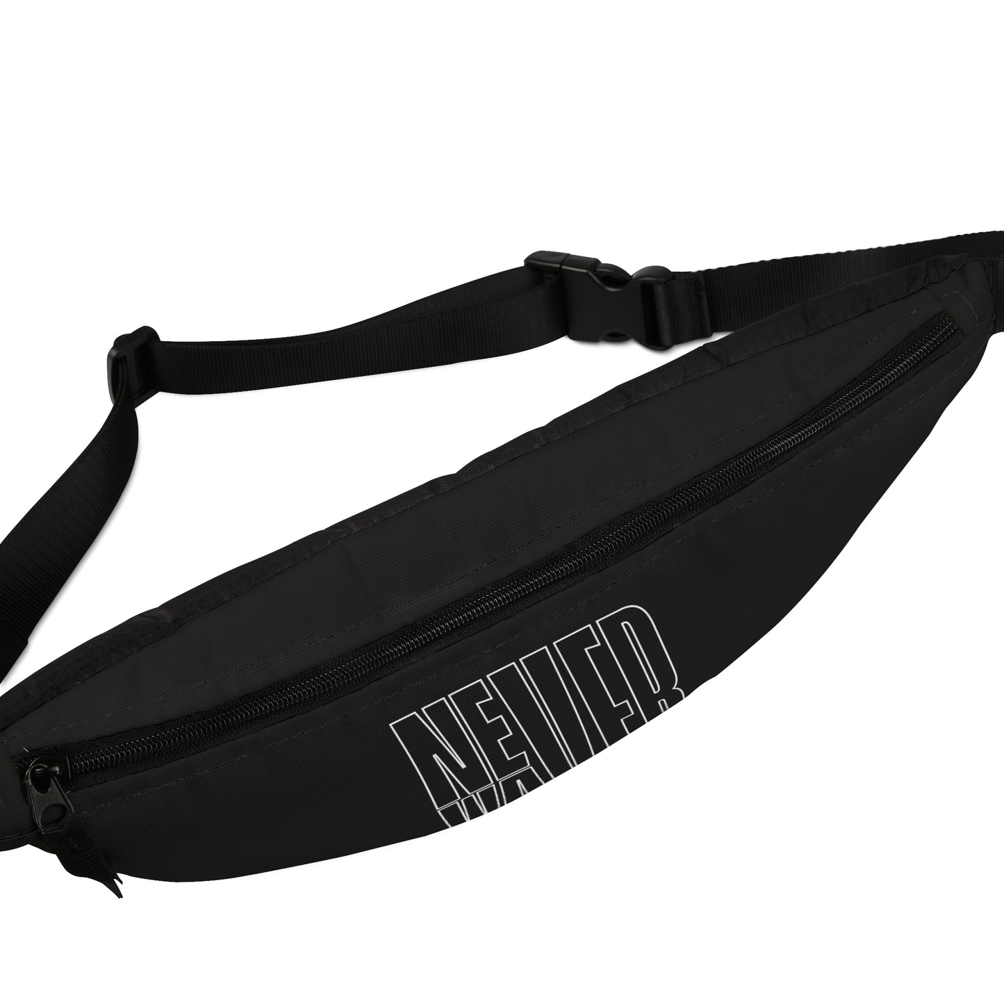 Never Waver Black Fanny Pack