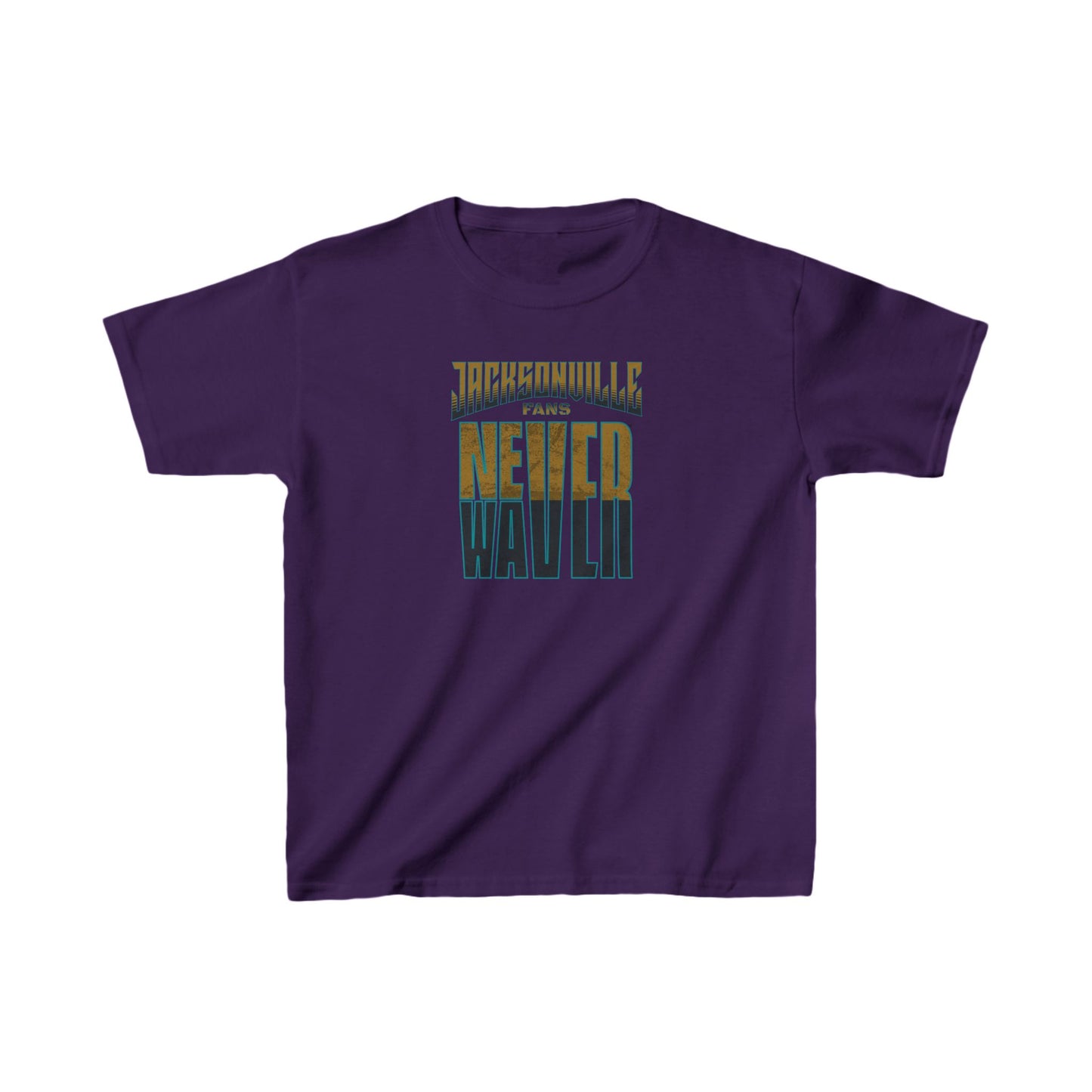 Jacksonville Fans Never Waver Kids Heavy Cotton™ Tee