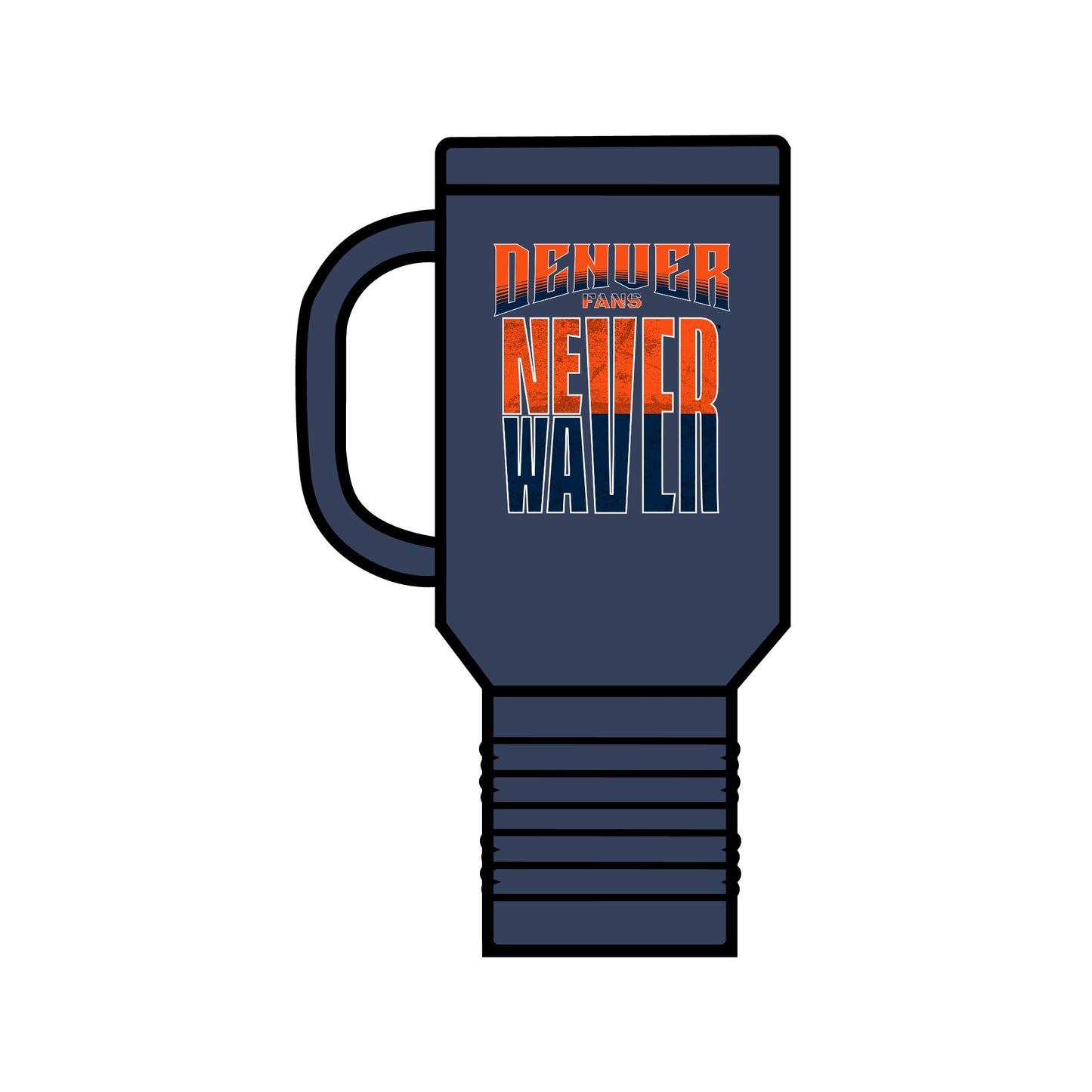 Denver Fans Never Waver Insulated Travel Mug, 40oz