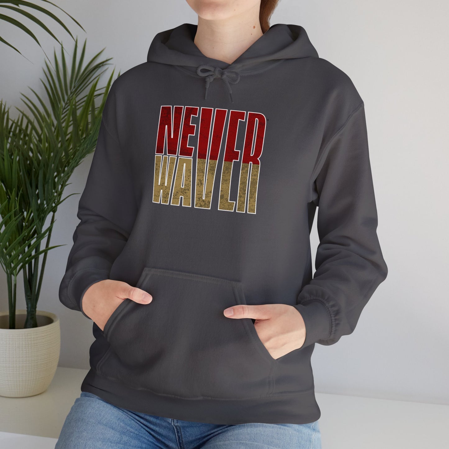 San Francisco Fans Never Waver Unisex Heavy Blend™ Hooded Sweatshirt