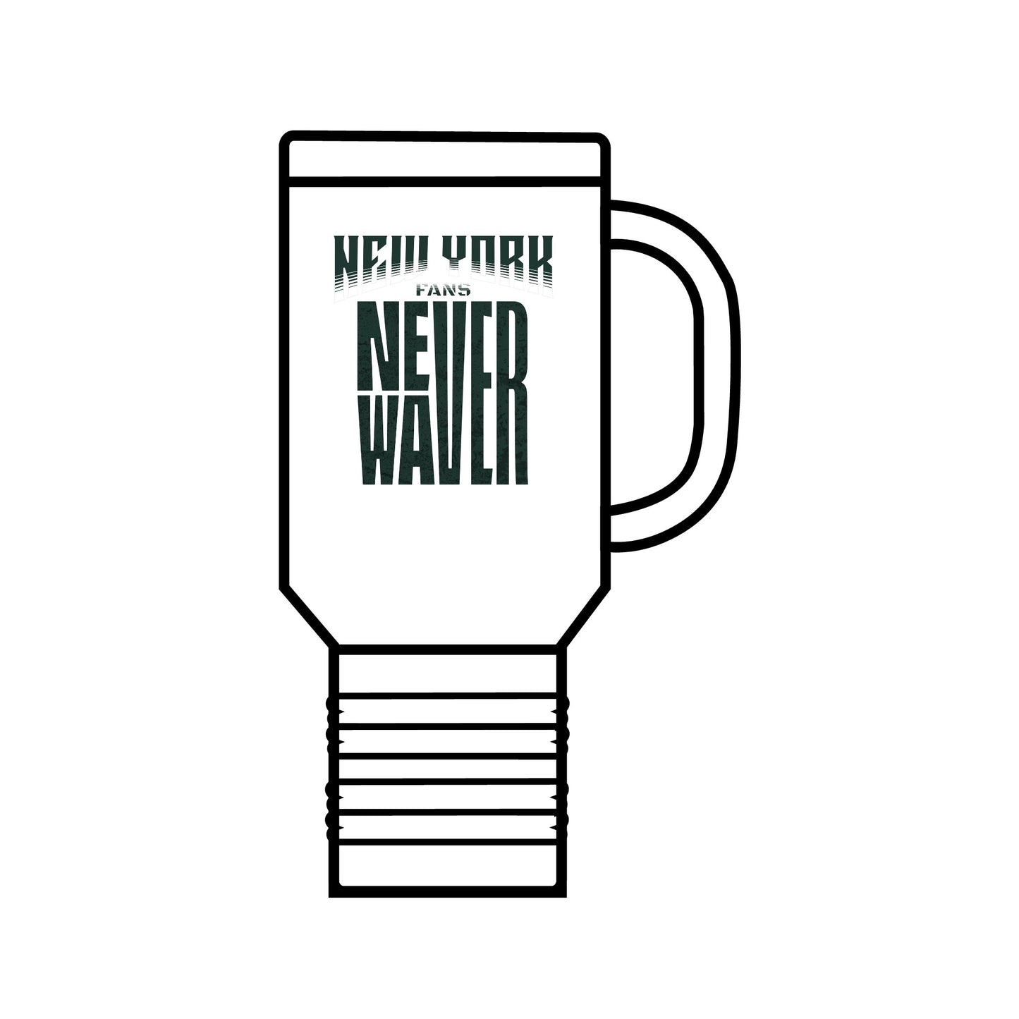 New York Fans Never Waver Insulated Travel Mug, 40oz