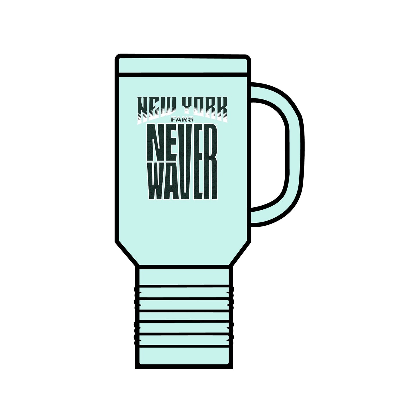 New York Fans Never Waver Insulated Travel Mug, 40oz