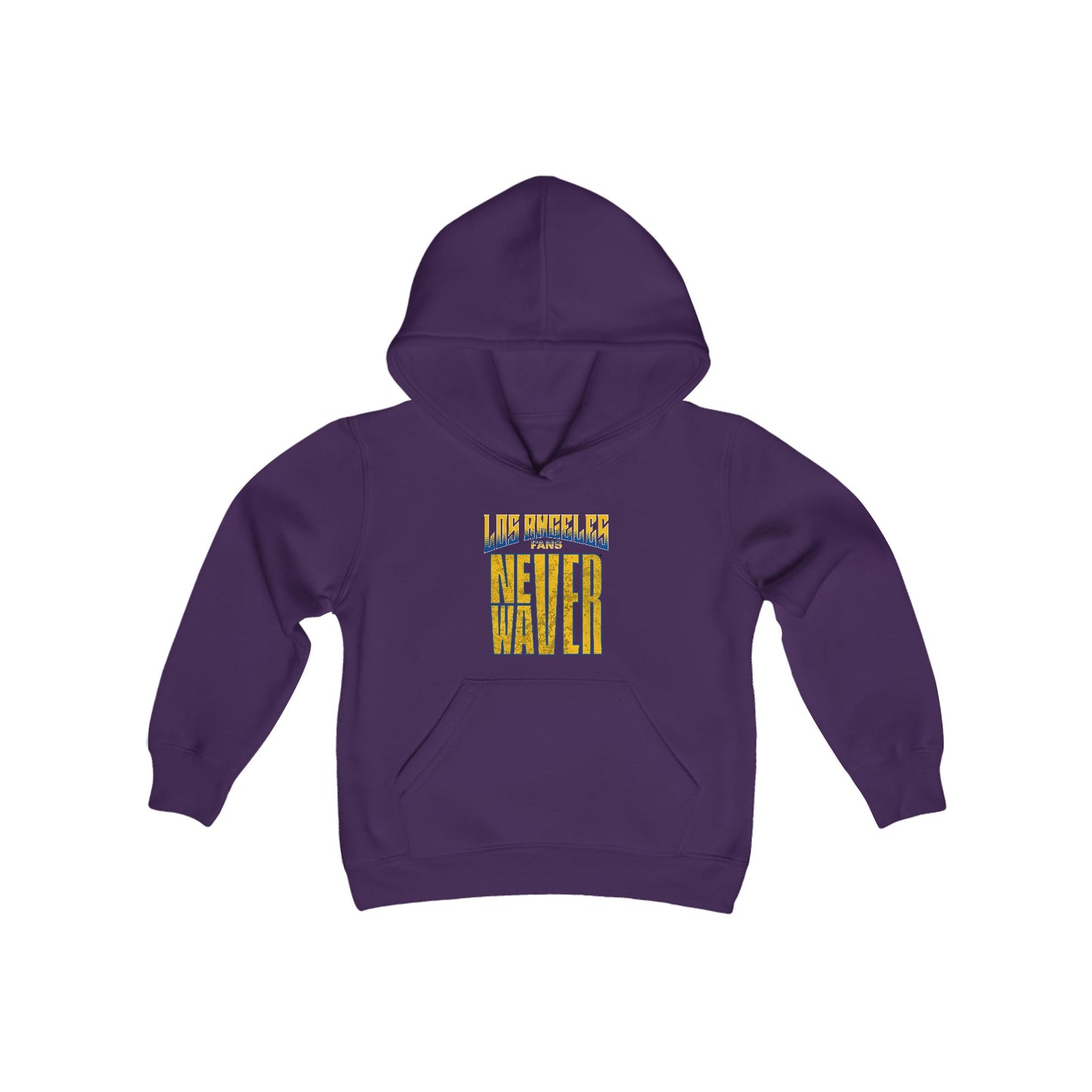 Los Angeles  Fans Never Waver Youth Heavy Blend Hooded Sweatshirt