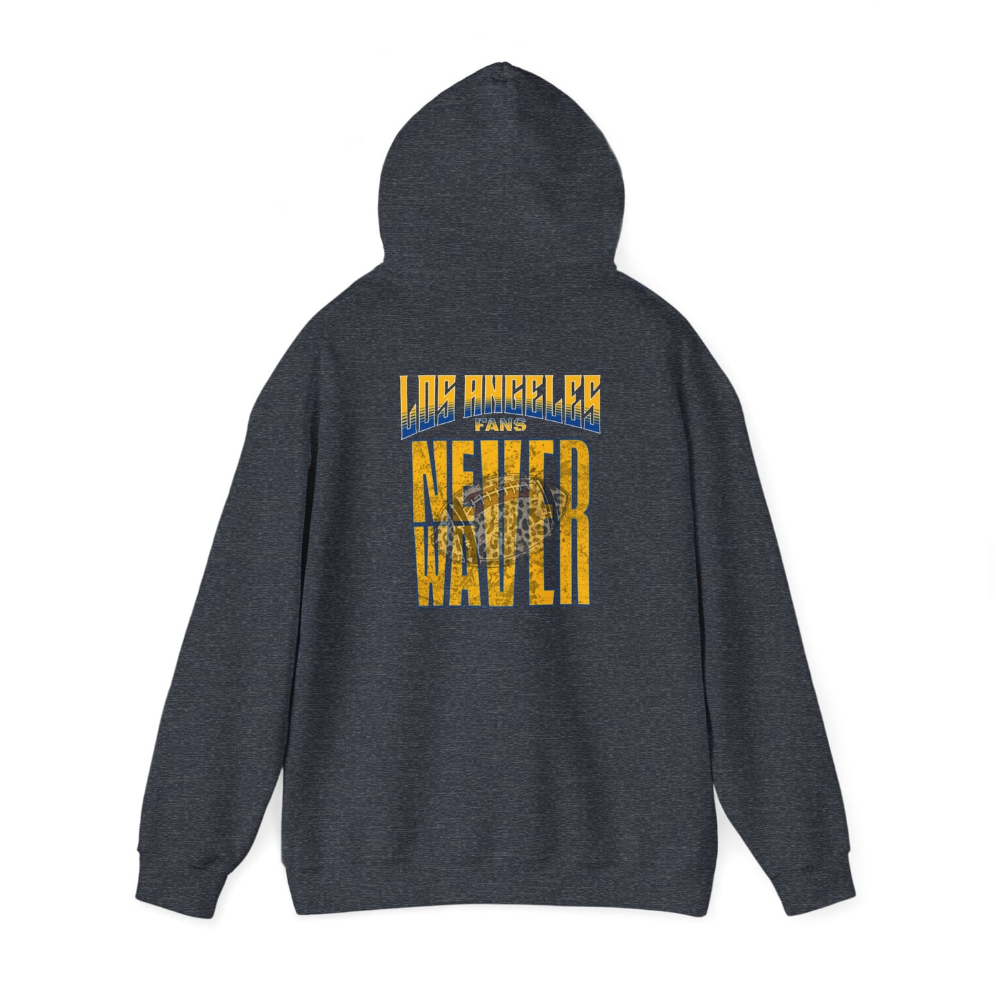 Los Angeles Fans Never Waver W-Leopard Football Unisex Heavy Blend™ Hooded Sweatshirt