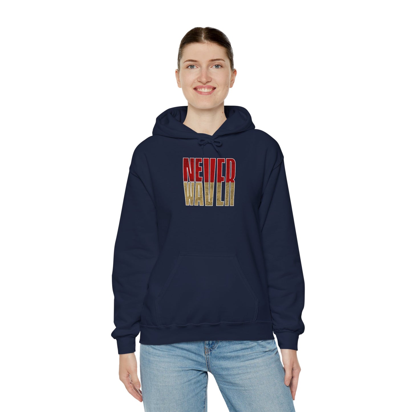 San Francisco Fans Never Waver Unisex Heavy Blend™ Hooded Sweatshirt