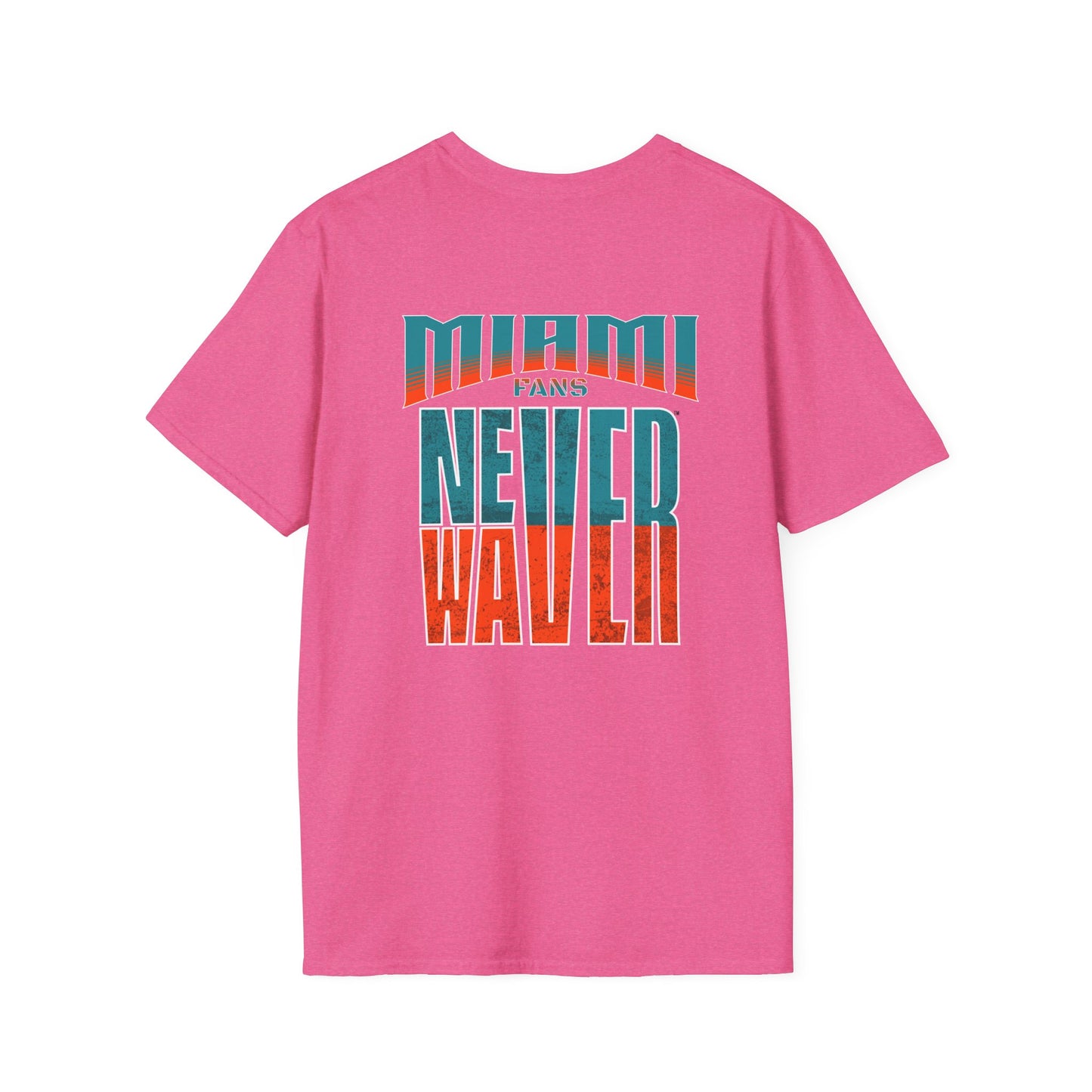 Miami Fans Never Waver Unisex Softstyle T-Shirt