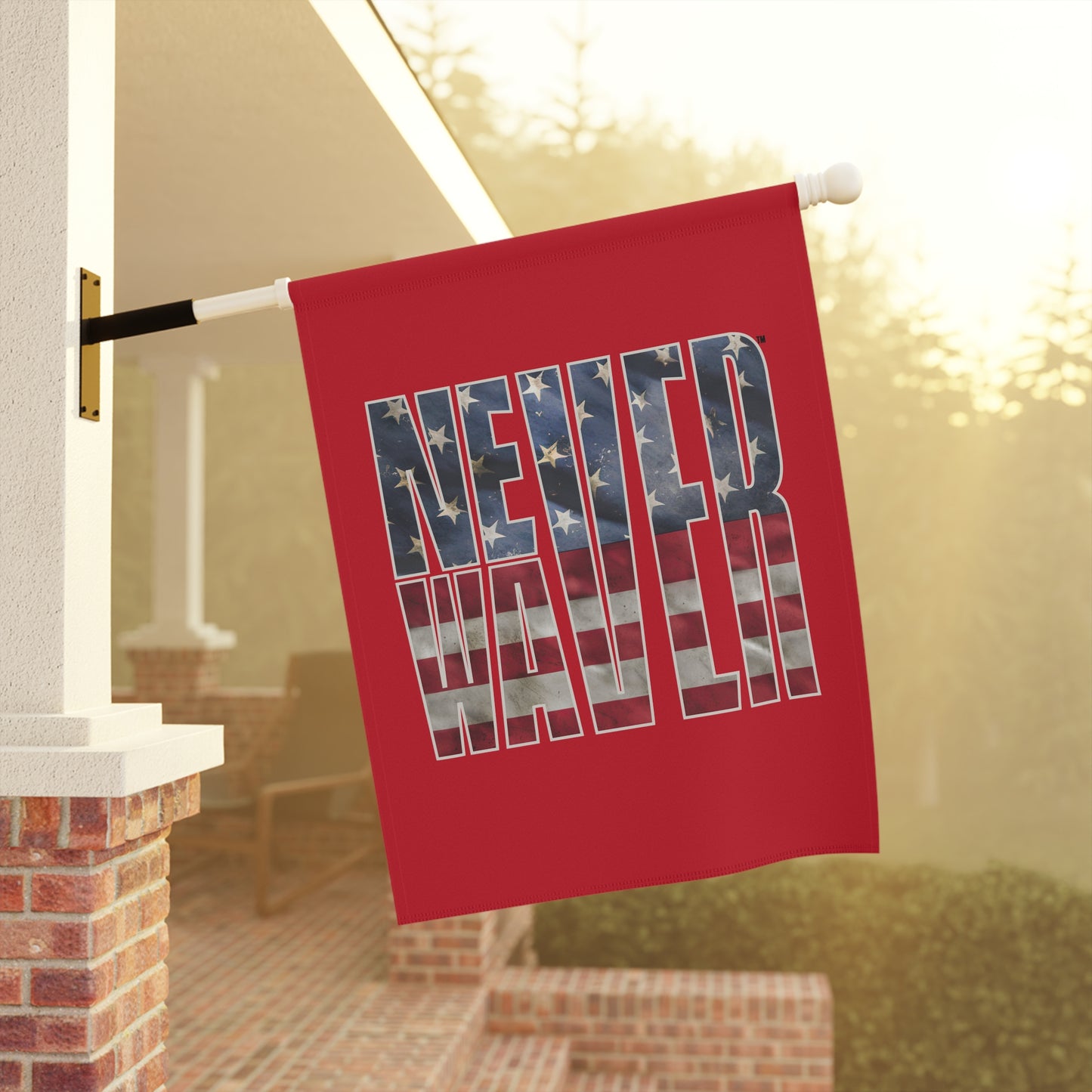 Never Waver Garden & House Banner