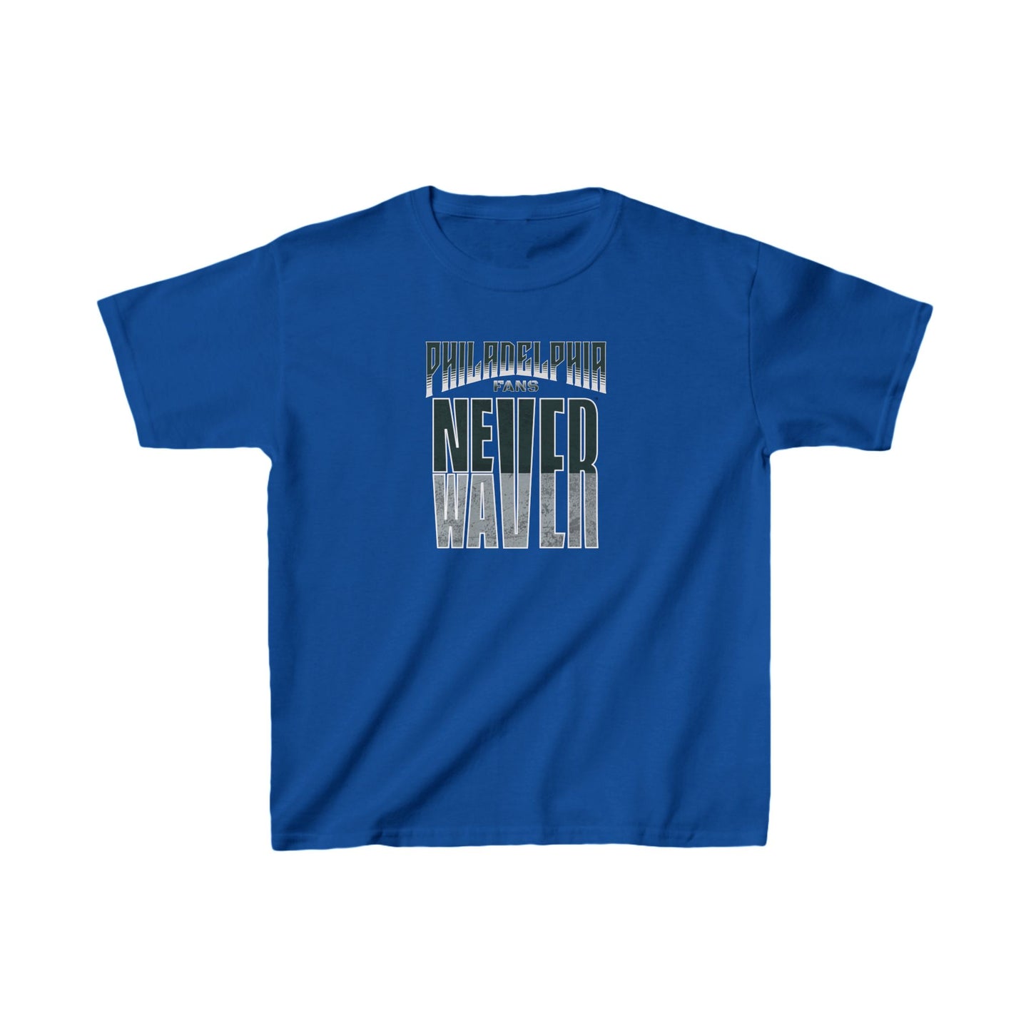 Philadelphia Fans Never Waver Kids Heavy Cotton™ Tee