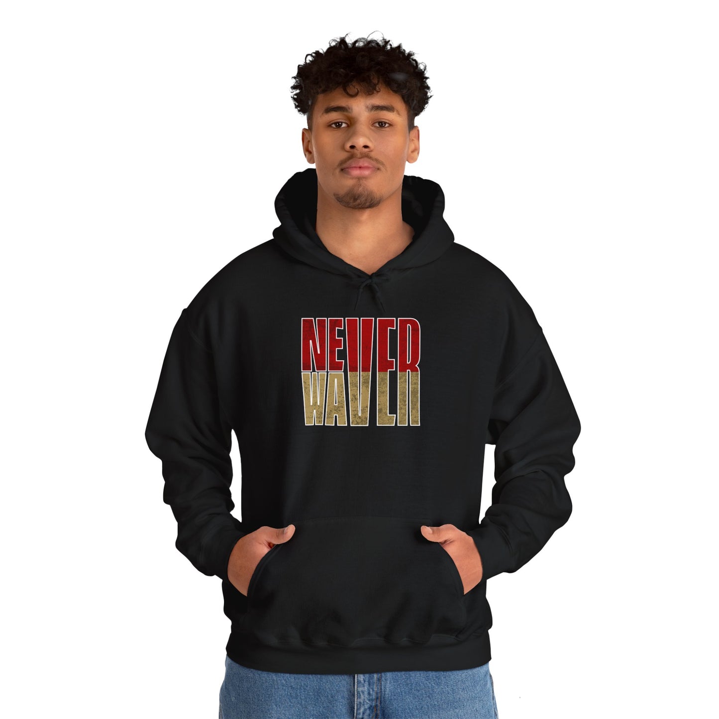 San Francisco Fans Never Waver Unisex Heavy Blend™ Hooded Sweatshirt