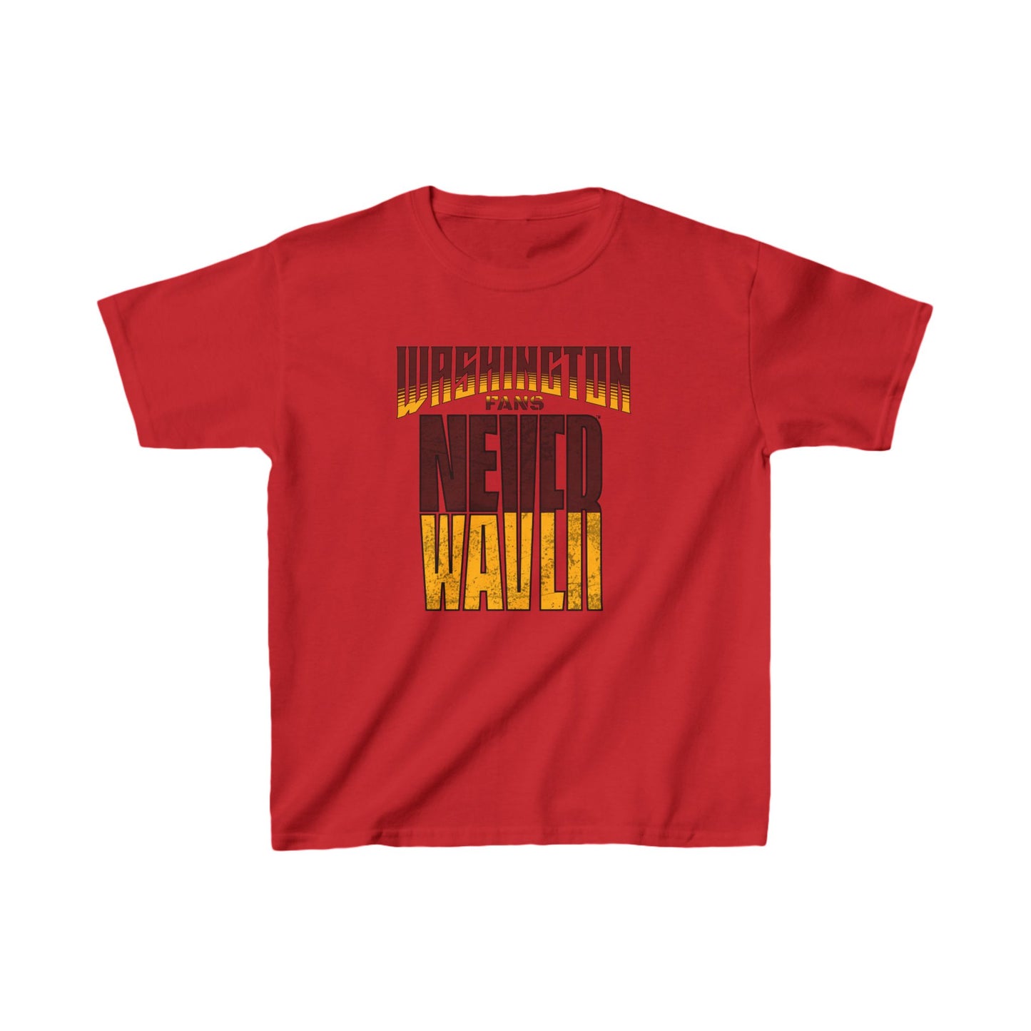 Washington Fans Never Waver Kids Heavy Cotton™ Tee