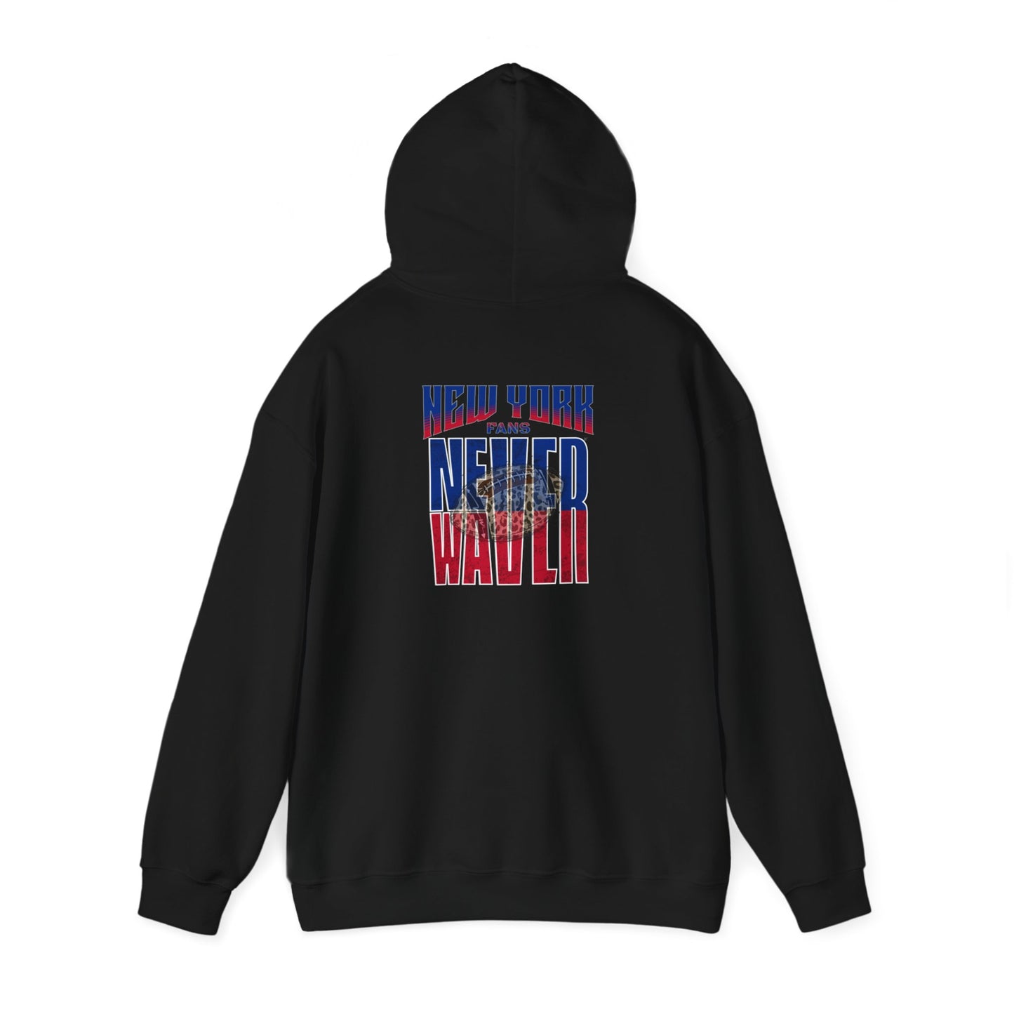 New York Fans Never Waver W-Leopard Football Unisex Heavy Blend™ Hooded Sweatshirt