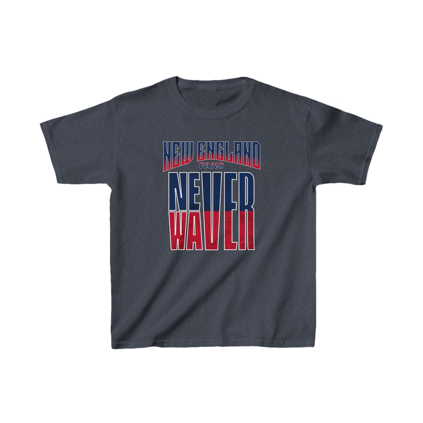 New England Fans Never Waver Kids Heavy Cotton™ Tee