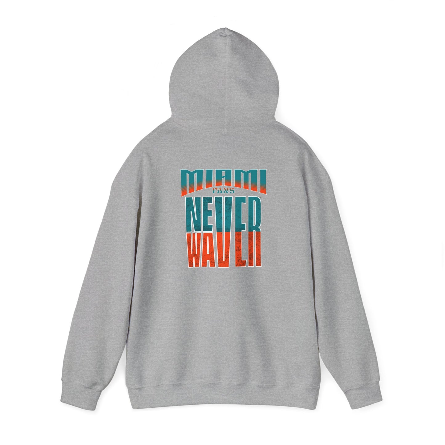 Miami Fans Never Waver Unisex Heavy Blend™ Hooded Sweatshirt