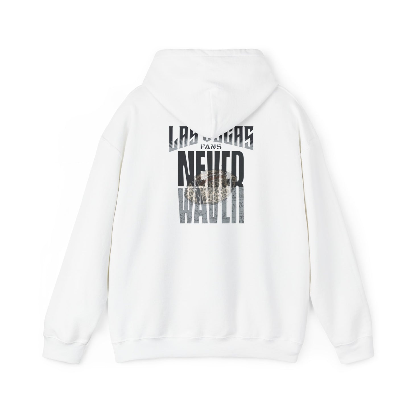 Las Vegas Fans Never Waver W-Leopard Football Unisex Heavy Blend™ Hooded Sweatshirt