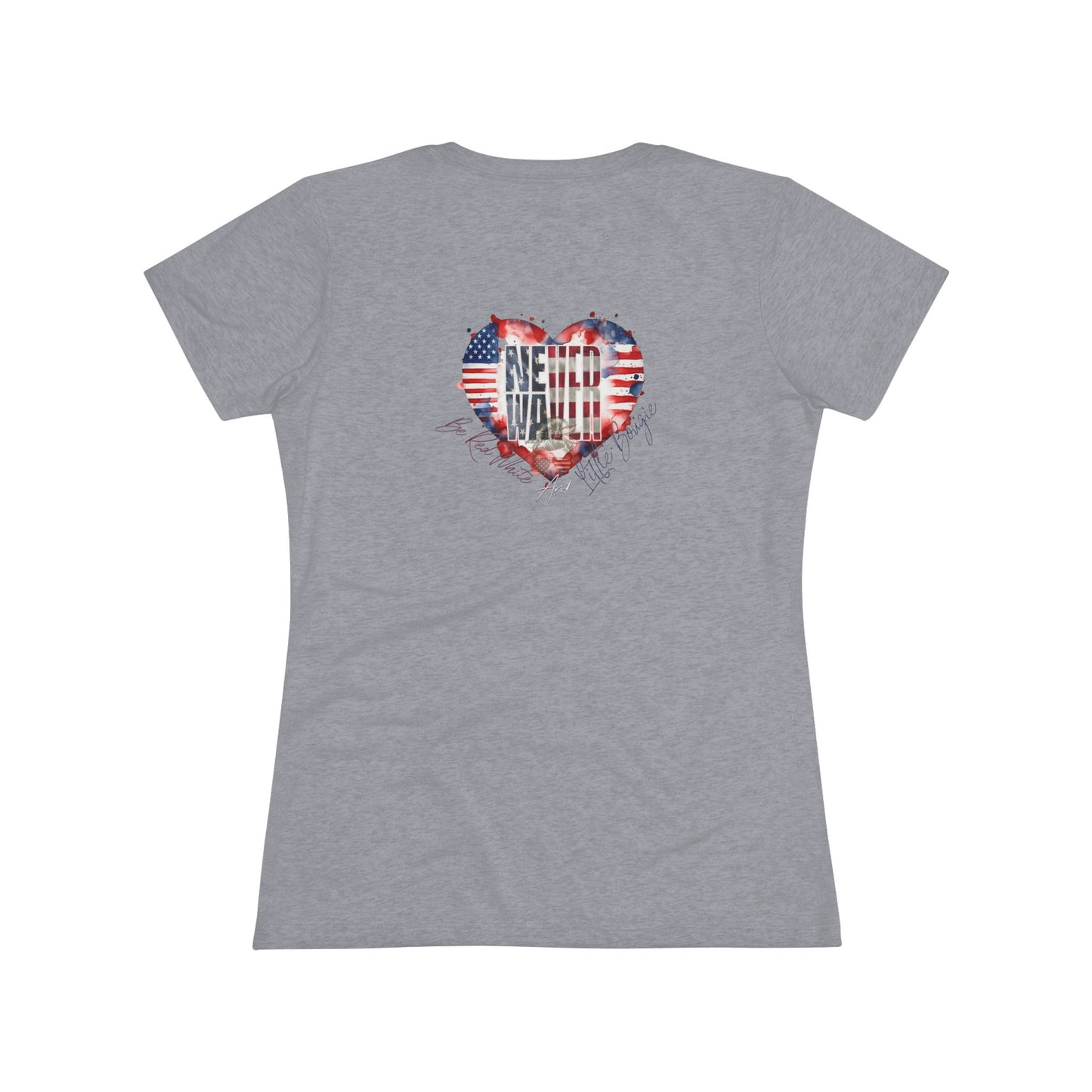 Never Waver Be Red White and a Little Bougie Women's Triblend Tee