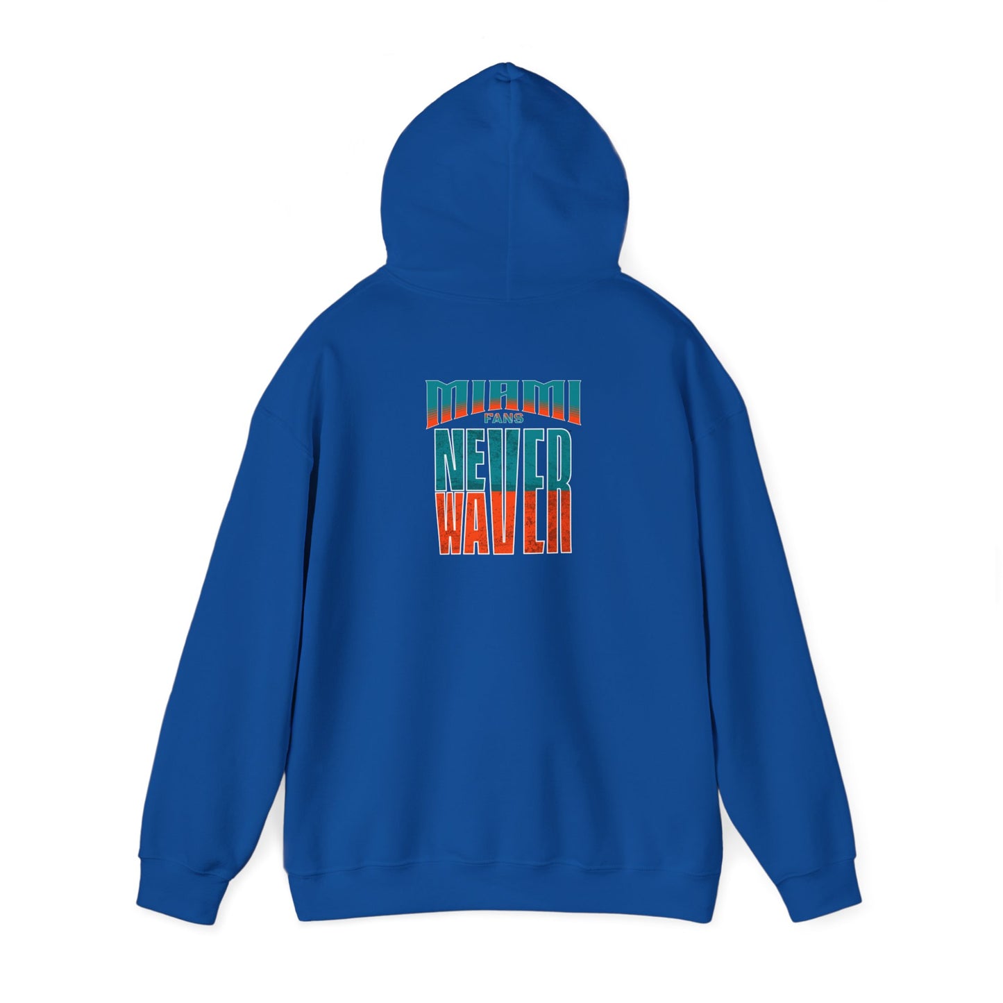 Miami Fans Never Waver Unisex Heavy Blend™ Hooded Sweatshirt