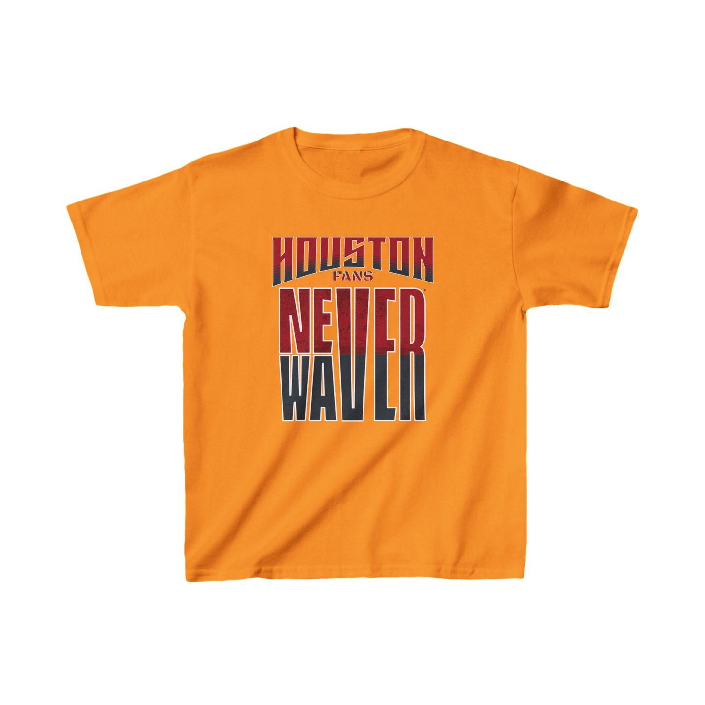 Huston Fans Never Waver Kids Heavy Cotton™ Tee