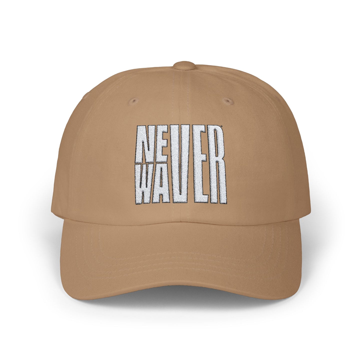 Never Waver  Embroidered Classic Dad Cap