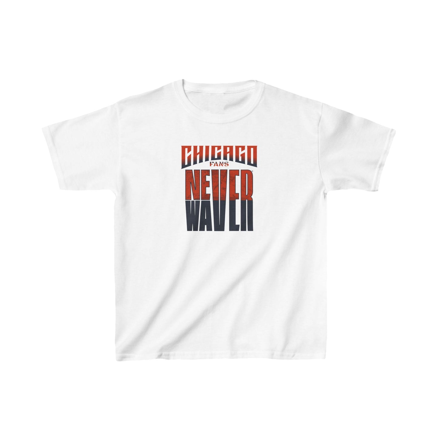 Chicago Fans Never Waver Kids Heavy Cotton™ Tee