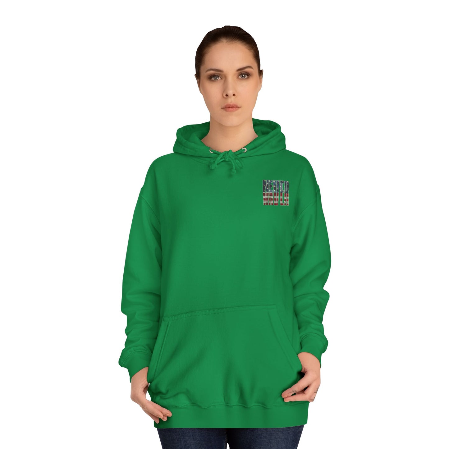 Never Waver Definition Unisex College Hoodie