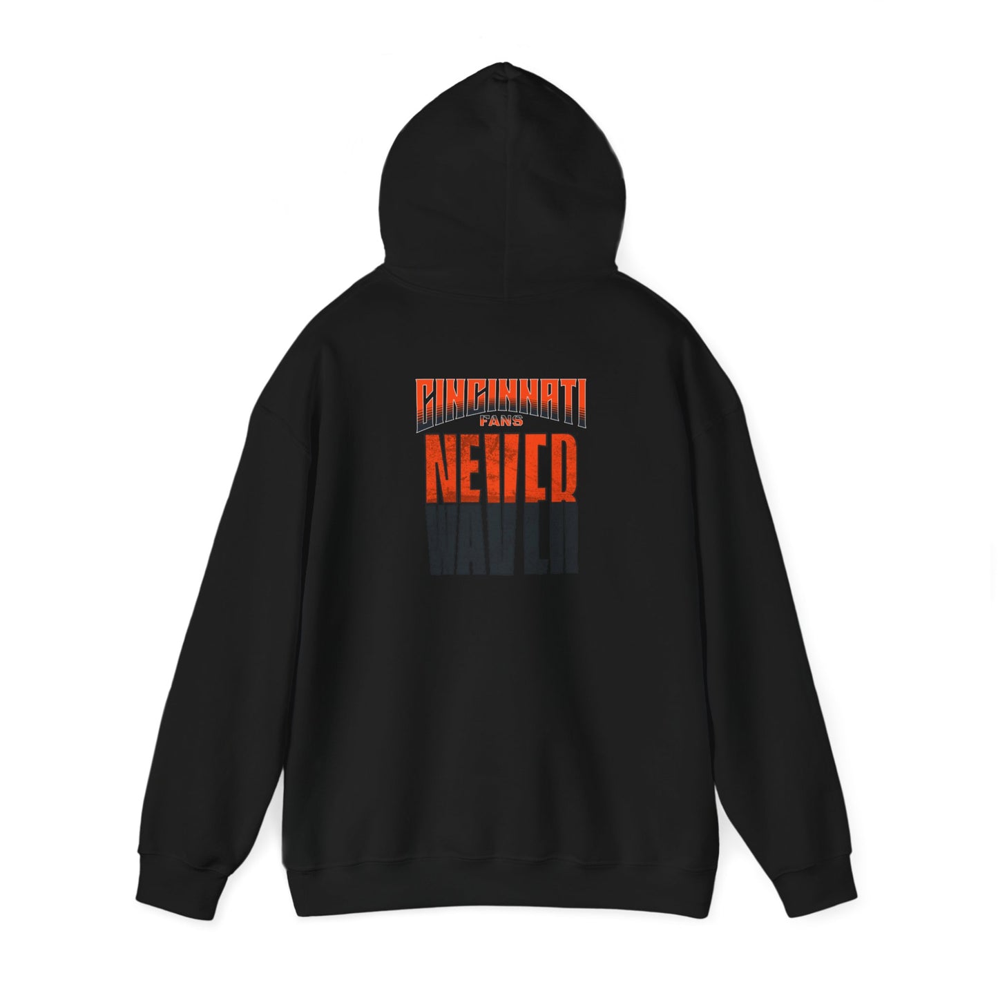 Cincinnati Fans Never Waver Unisex Heavy Blend™ Hooded Sweatshirt