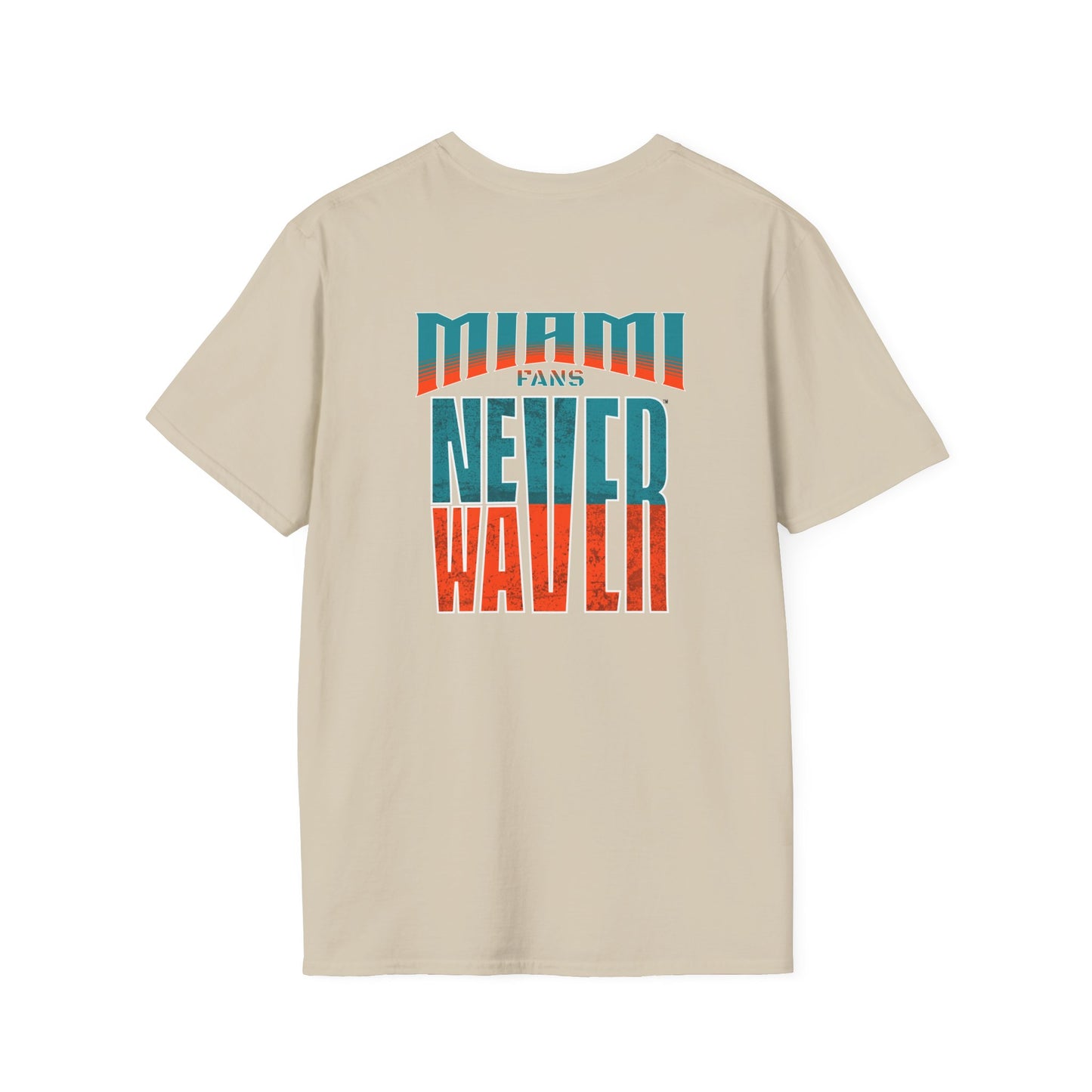 Miami Fans Never Waver Unisex Softstyle T-Shirt