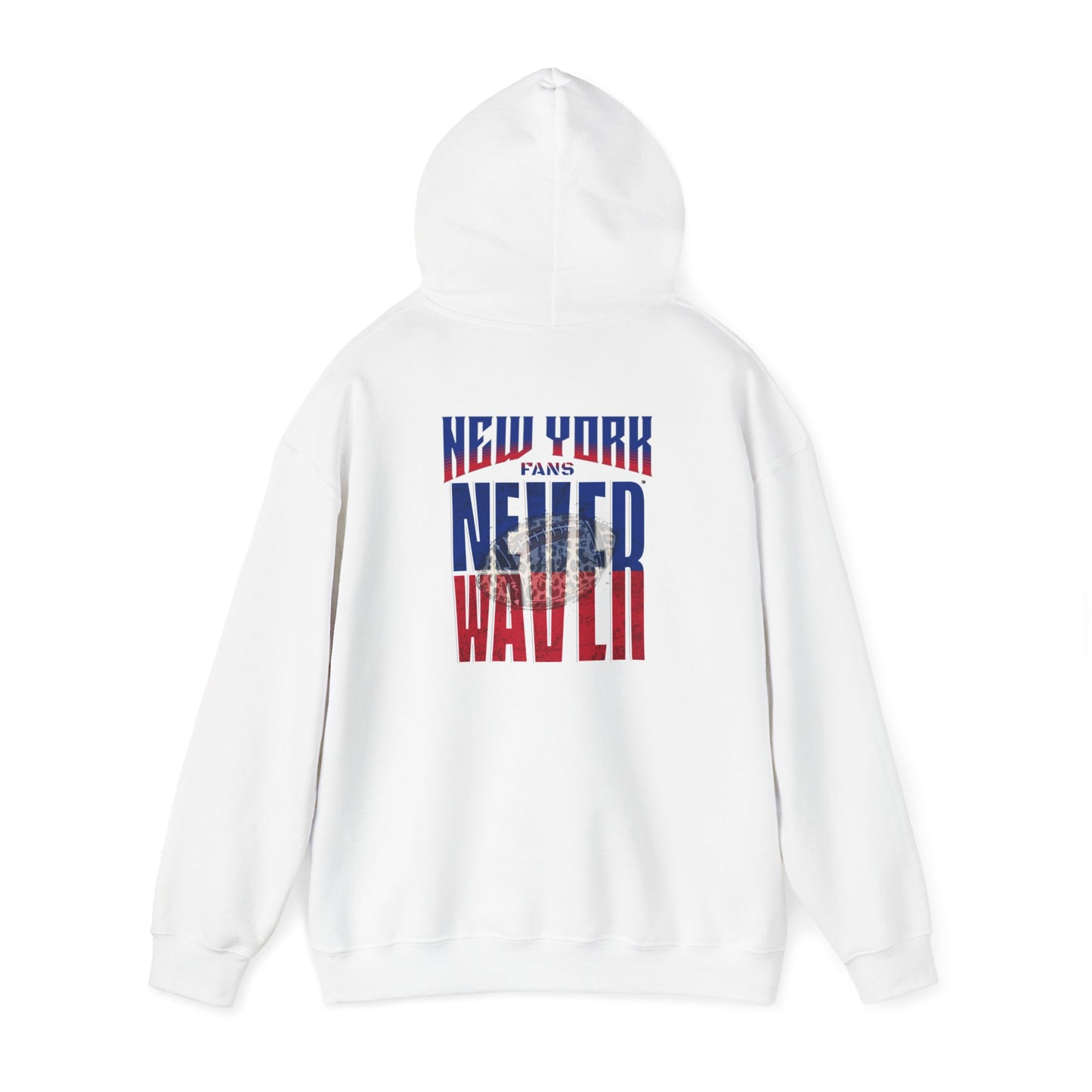 New York Fans Never Waver W-Leopard Football Unisex Heavy Blend™ Hooded Sweatshirt