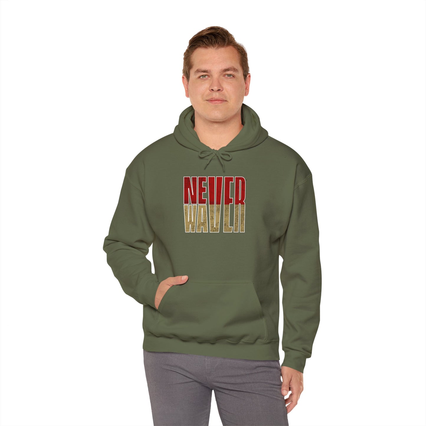 San Francisco Fans Never Waver Unisex Heavy Blend™ Hooded Sweatshirt