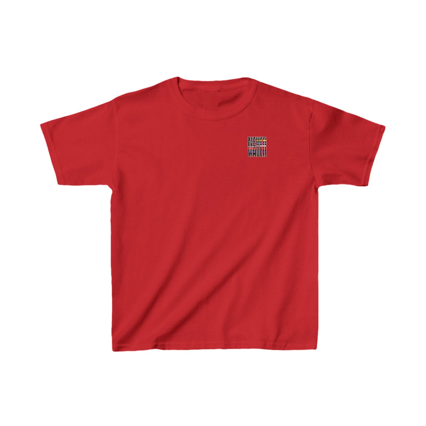 Never Waver Always Back Our First Responders  Kids Heavy Cotton™ Tee