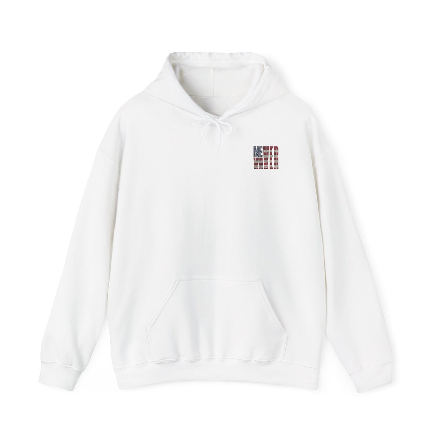 Never Waver Be Red White and a Little Bougie Unisex Heavy Blend™ Hooded Sweatshirt