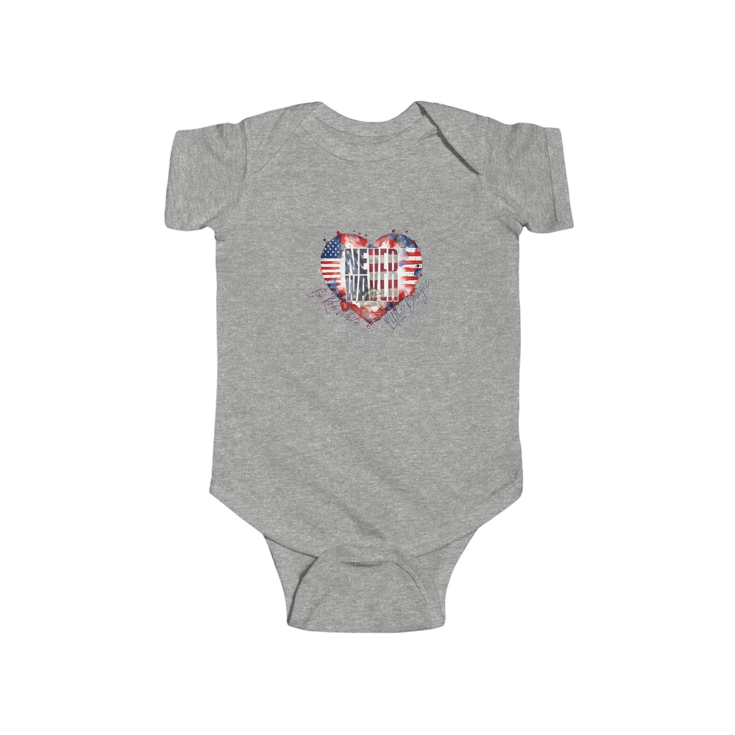 Never Waver Be Red White and a Little Bougie Infant Fine Jersey Bodysuit