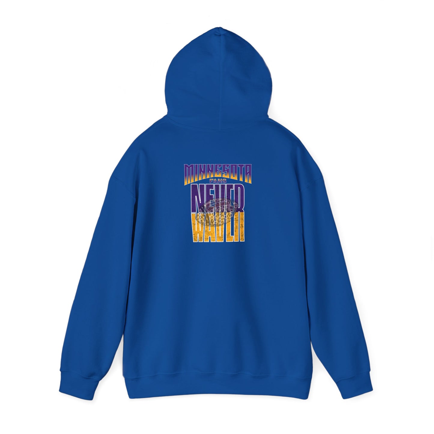 Minnesota Fans Never Waver W-Leopard Football Unisex Heavy Blend™ Hooded Sweatshirt