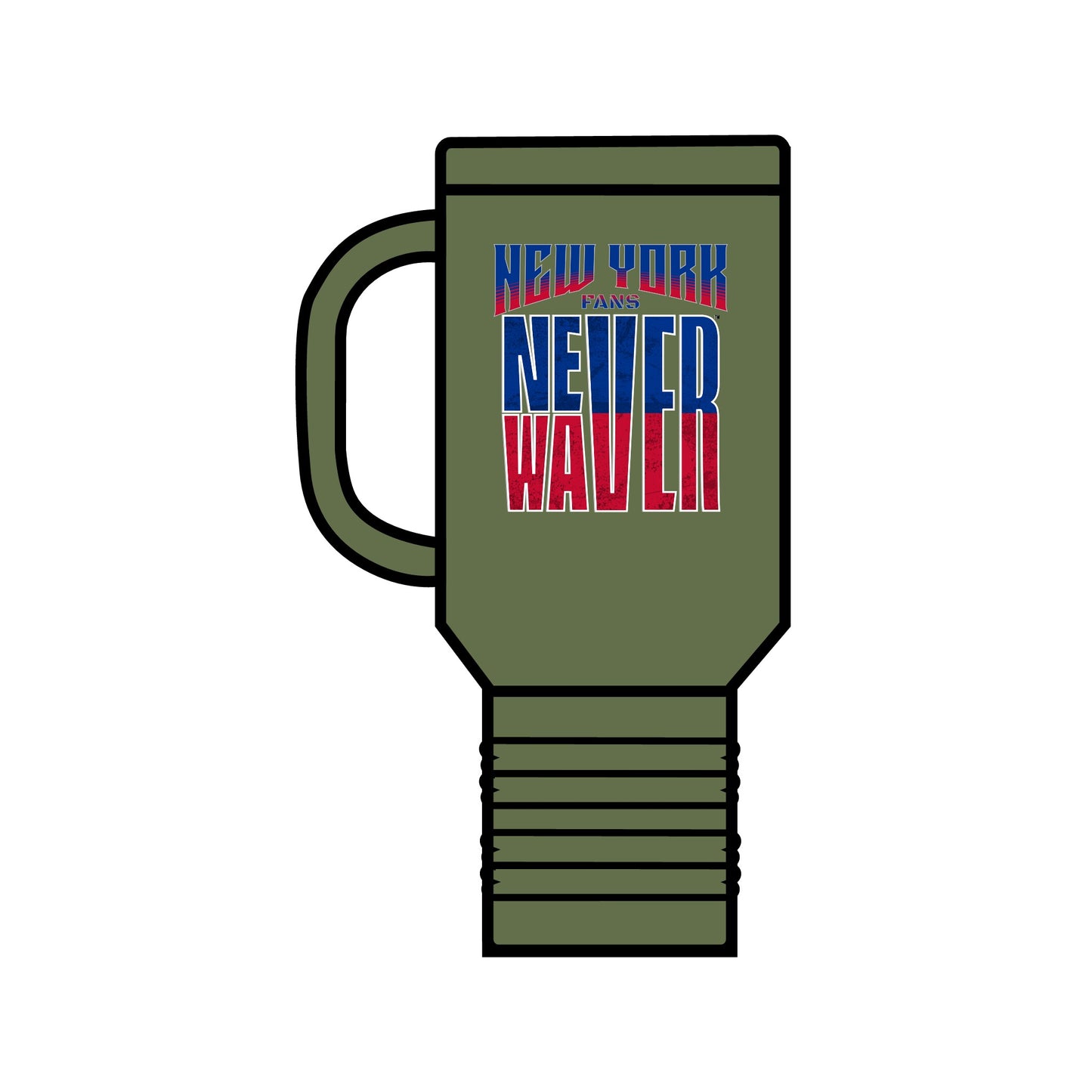 New York Fans Never Waver Insulated Travel Mug, 40oz