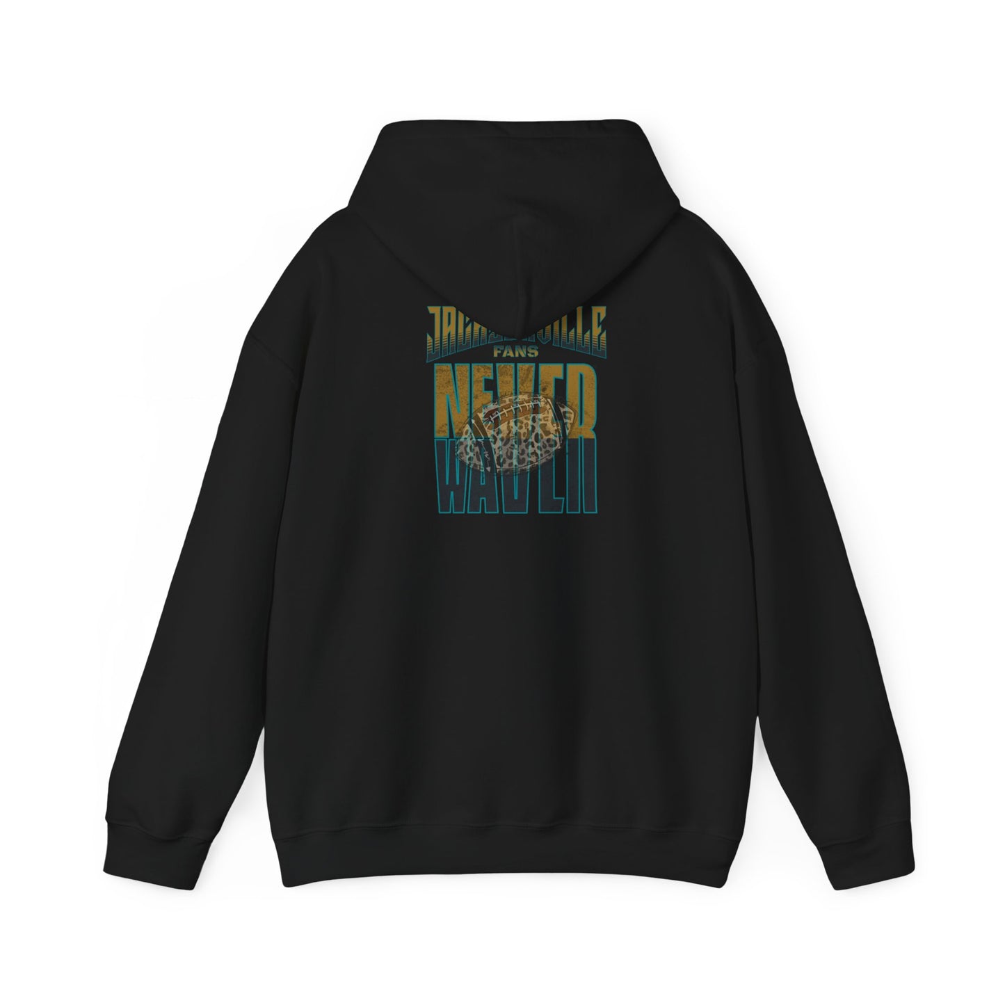 Jacksonville Fans Never Waver W-Leopard Football Unisex Heavy Blend™ Hooded Sweatshirt