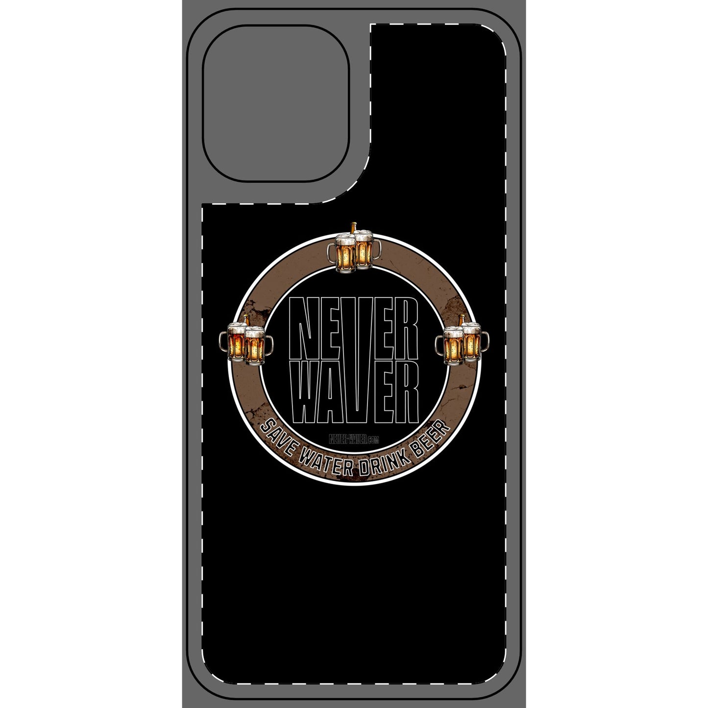 Never Waver Phone Skin - Beer Lover's Accessory