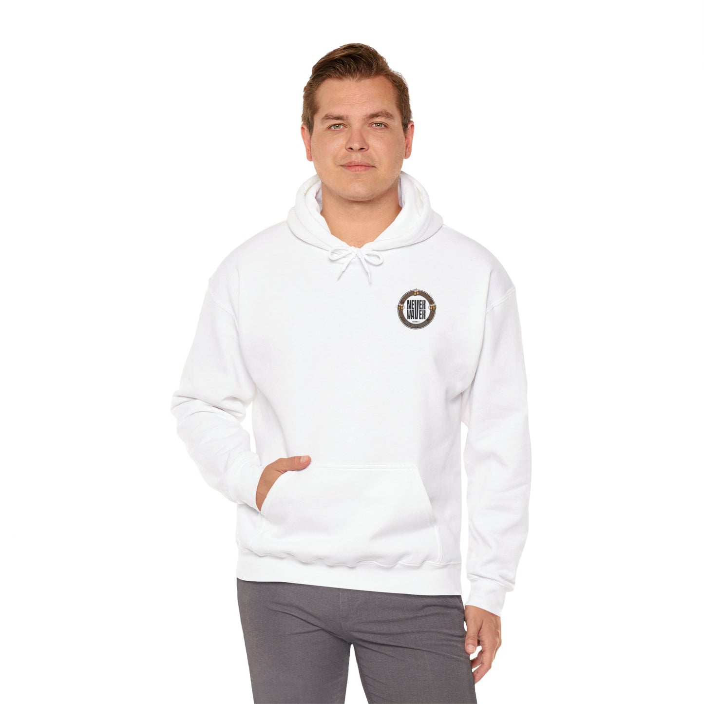 Never Waver Beer Made Me Do It  Unisex Heavy Blend™ Hooded Sweatshirt - Cozy Comfort for Everyday Adventures