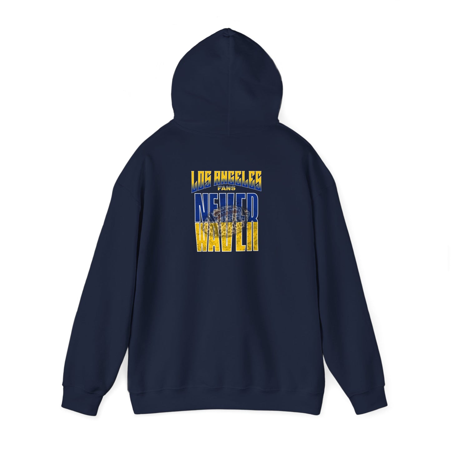 Los Angeles Fans Never Waver W-Leopard Football Unisex Heavy Blend™ Hooded Sweatshirt