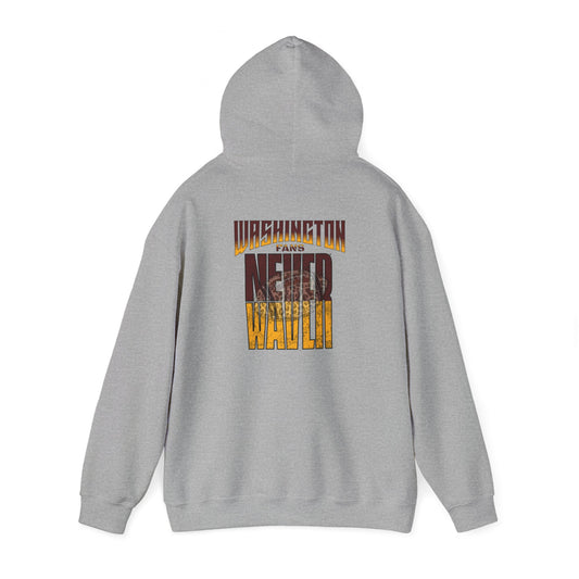 Washington Fans Never Waver W-Leopard Football Unisex Heavy Blend™ Hooded Sweatshirt