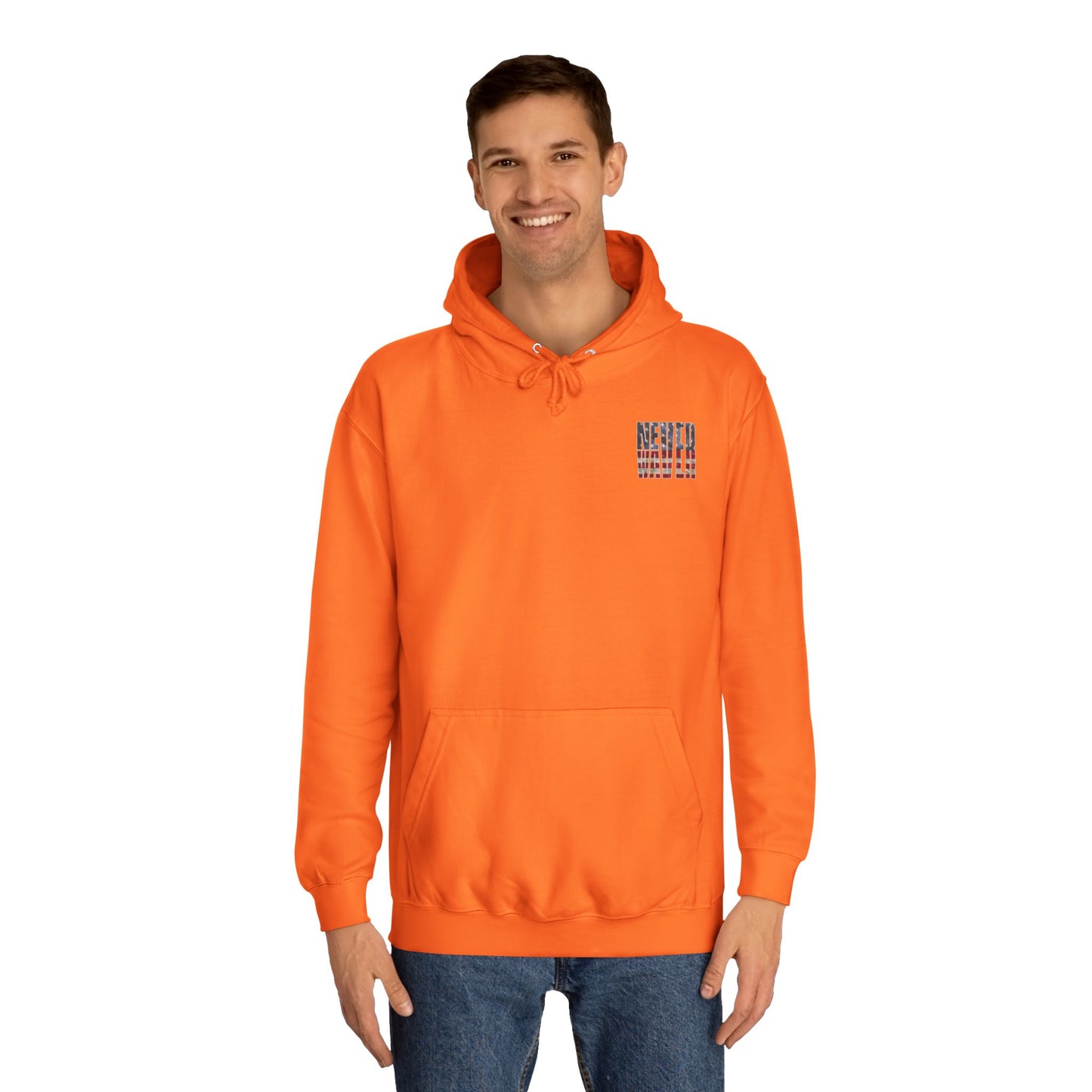 Never Waver Definition Unisex College Hoodie