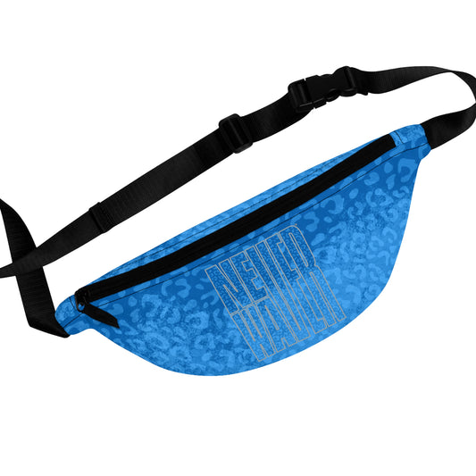 Never Waver Blue Leopard Fanny Pack