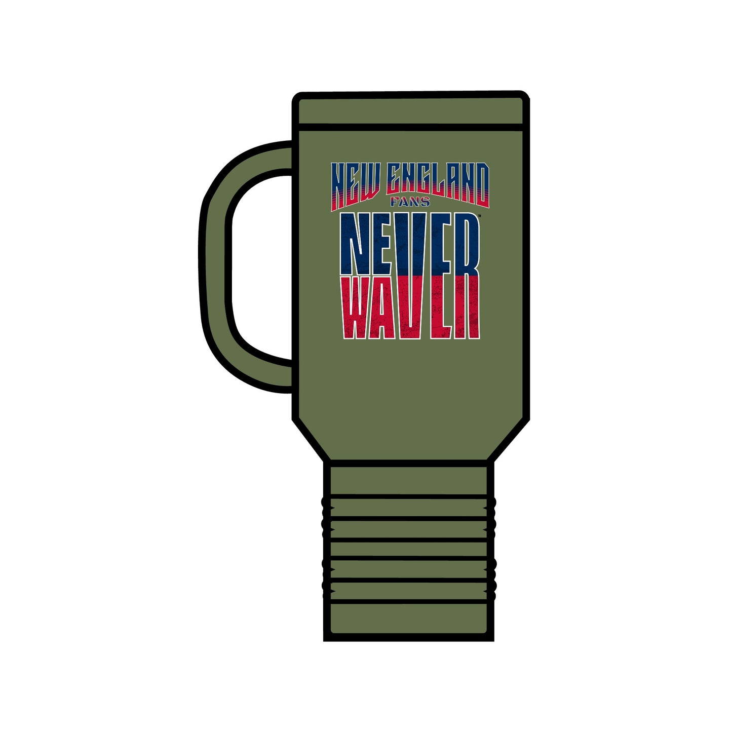 New England Fans Never Waver Insulated Travel Mug, 40oz