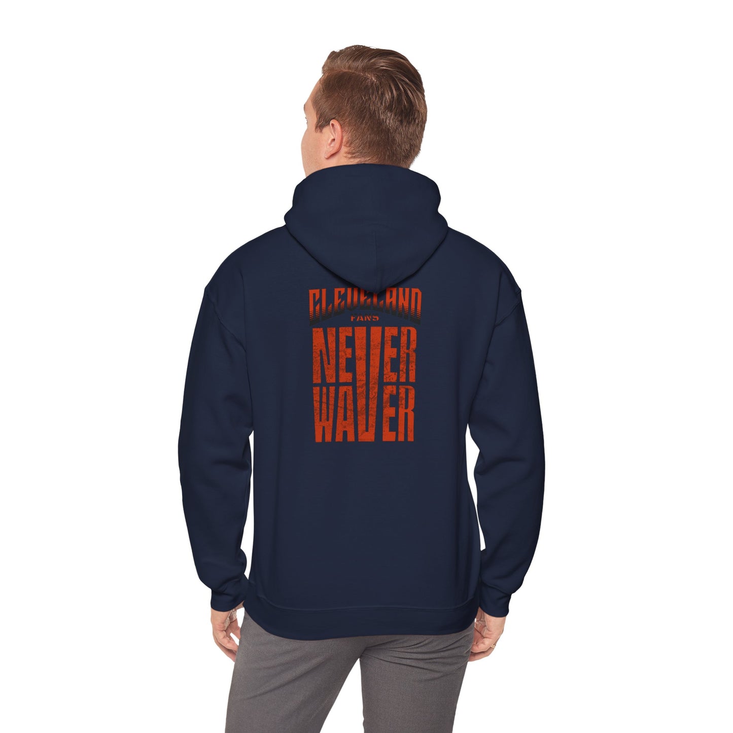 Cleveland Fans Never Waver Unisex Hooded Sweatshirt - Heavy Blend™