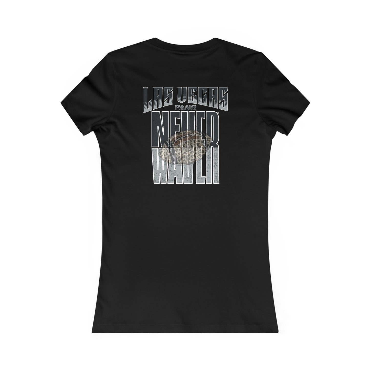 Las Vegas Fans Never Waver W-Leopard Football Women's Favorite Tee