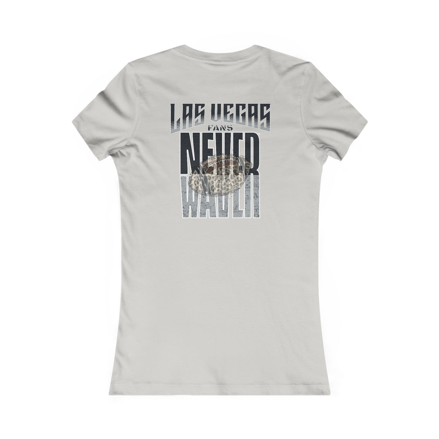 Las Vegas Fans Never Waver W-Leopard Football Women's Favorite Tee