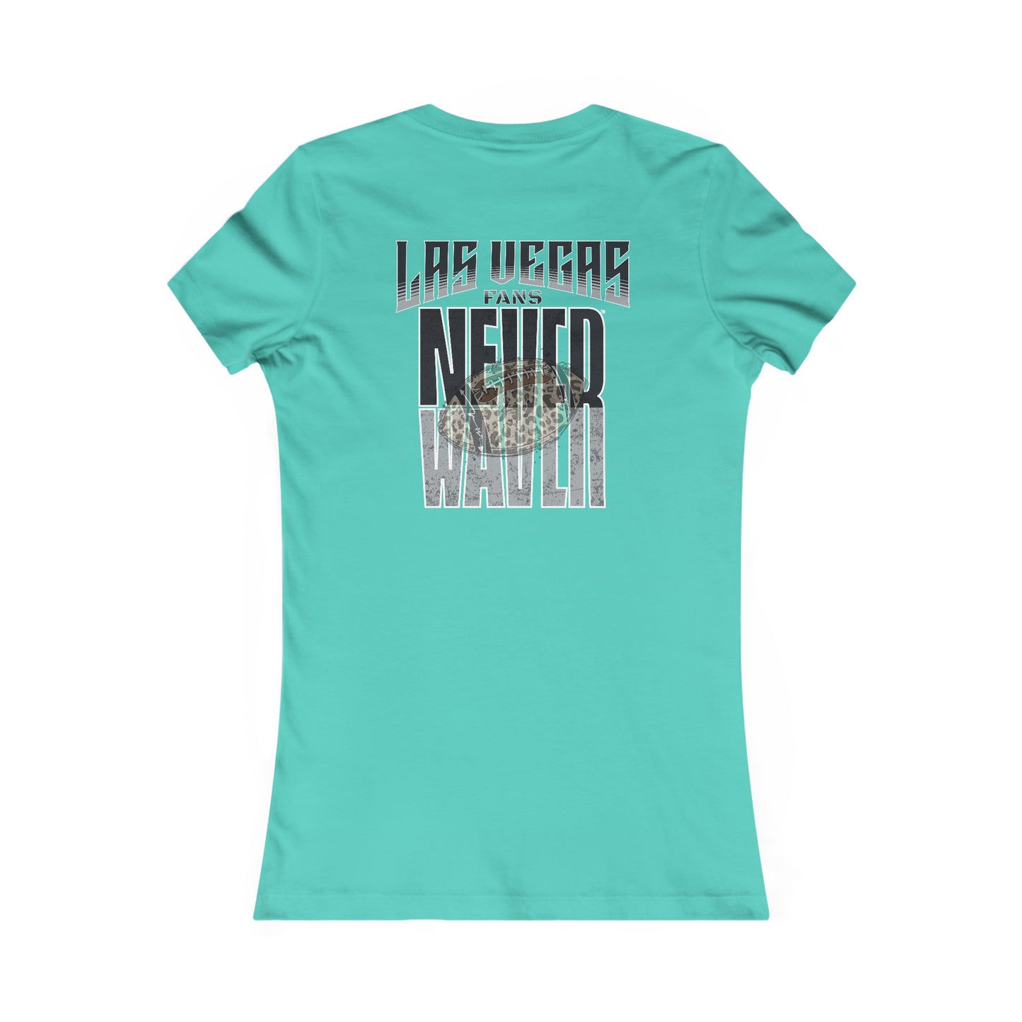 Las Vegas Fans Never Waver W-Leopard Football Women's Favorite Tee