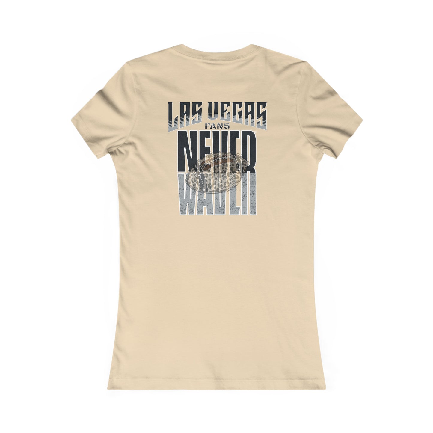 Las Vegas Fans Never Waver W-Leopard Football Women's Favorite Tee