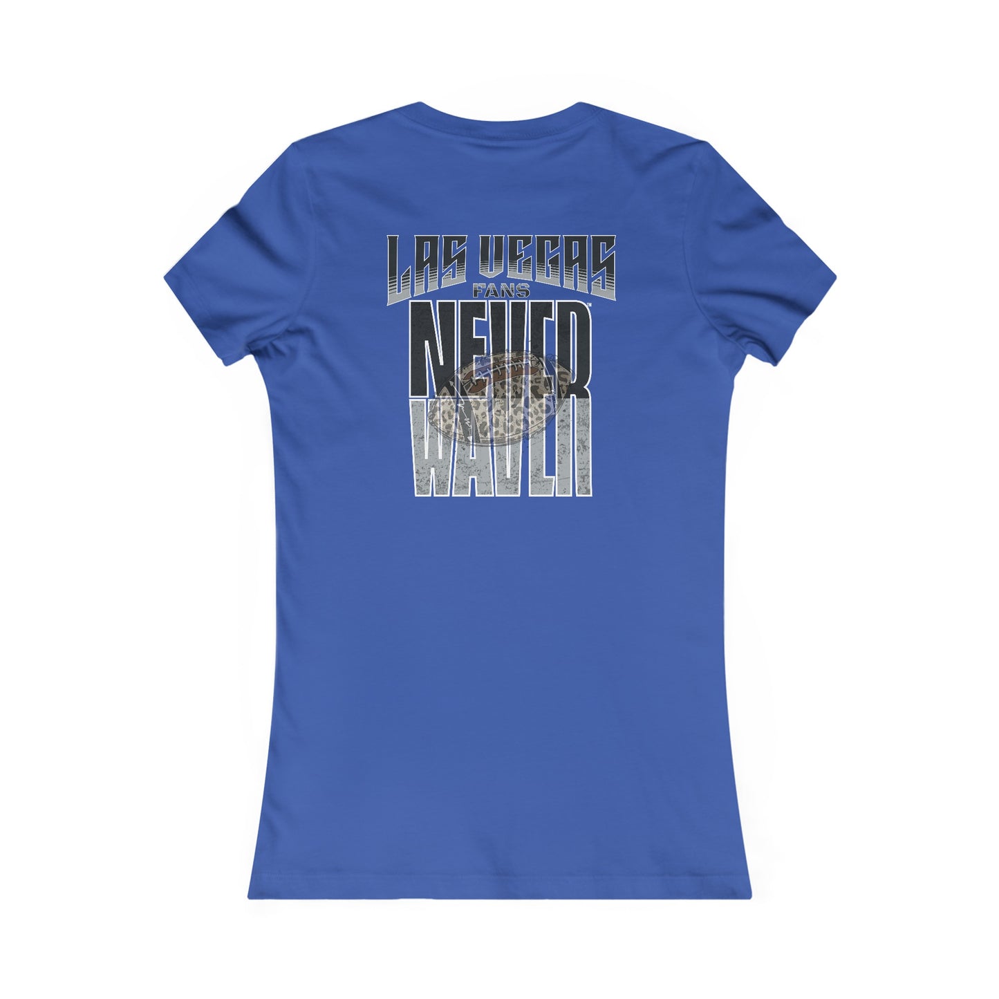 Las Vegas Fans Never Waver W-Leopard Football Women's Favorite Tee