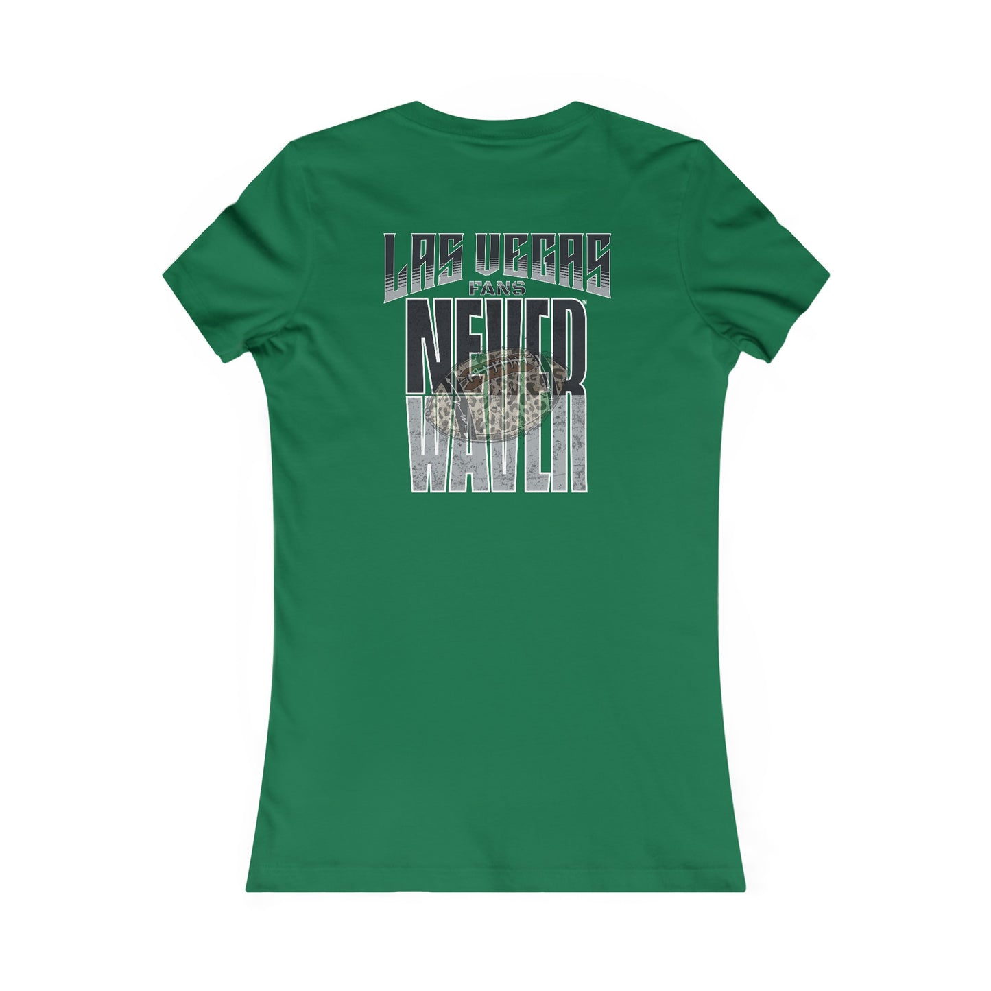 Las Vegas Fans Never Waver W-Leopard Football Women's Favorite Tee